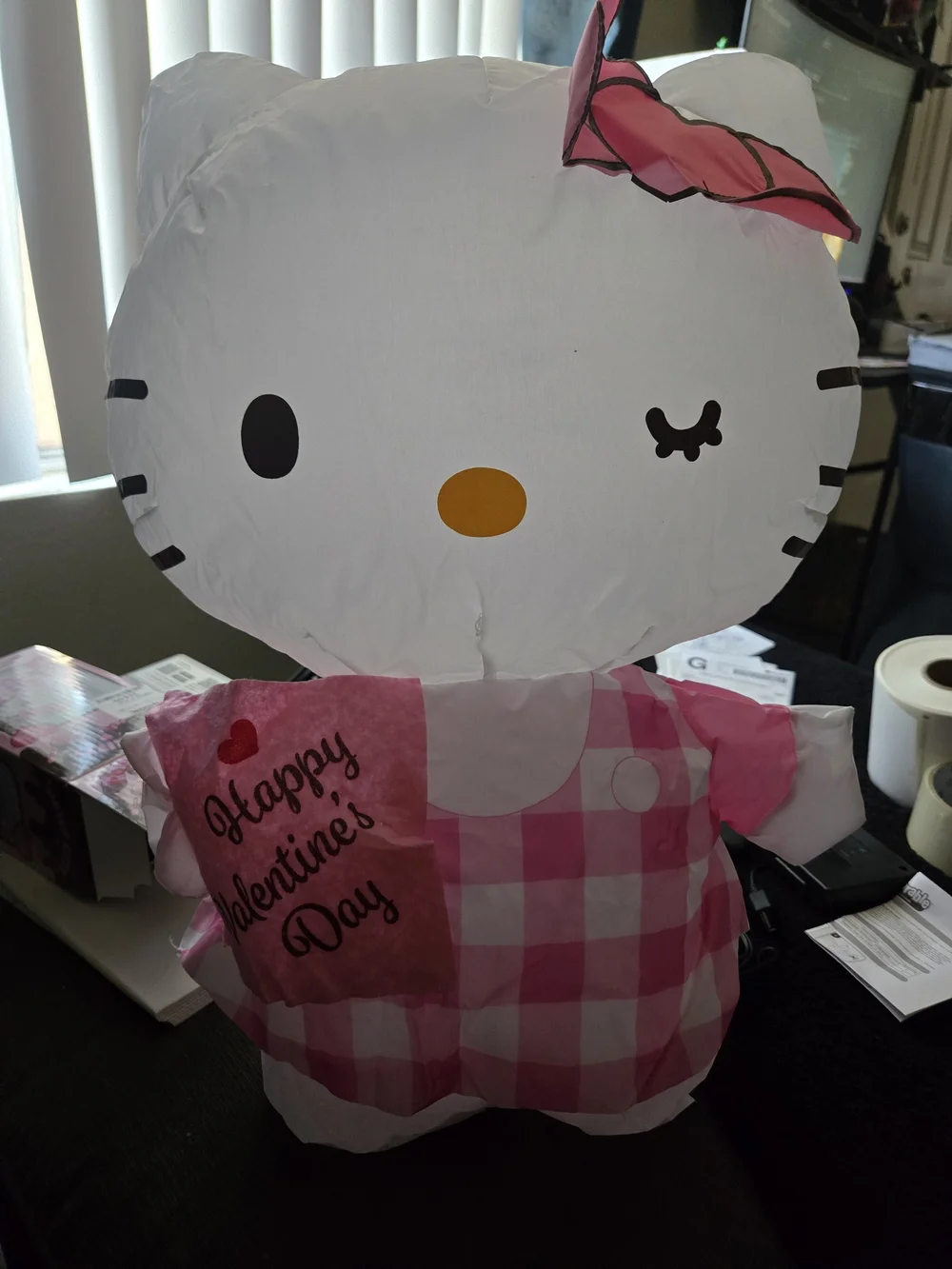 Hello Kitty Pink Inflatable Valentine Plush - Sanrio